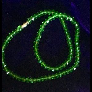Green Crystal necklace
